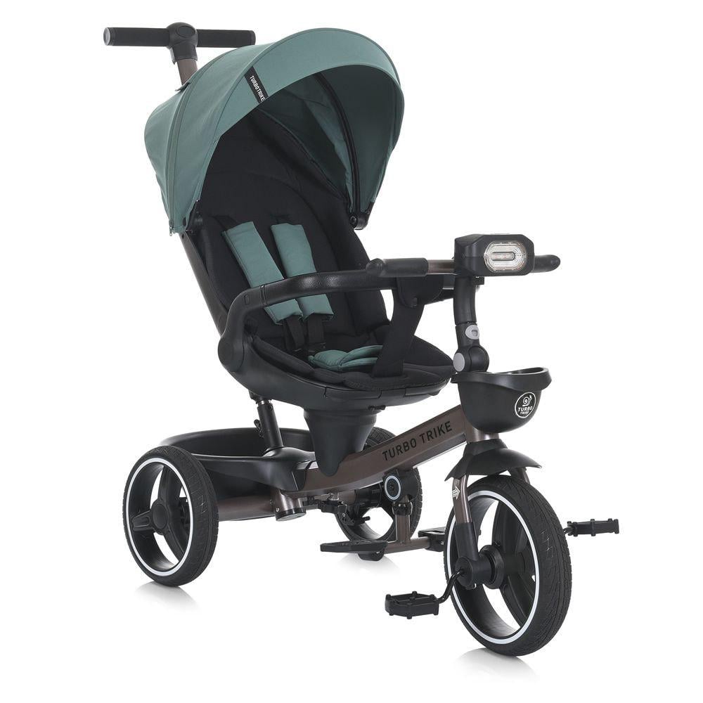 Велосипед детский 3-х колесный Turbo Trike MT 1002-4 от 1,5 до 3 лет поворотное сиденье Зеленый (24604066) - фото 1