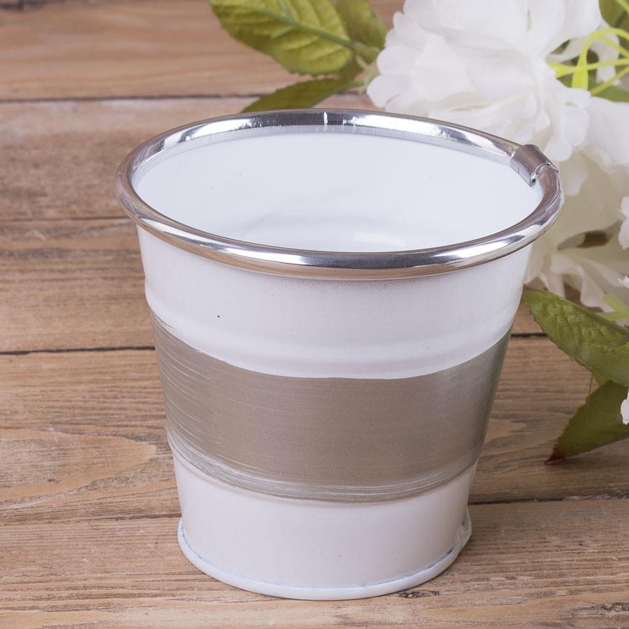 Кашпо с полоской маленькое (3390-2)