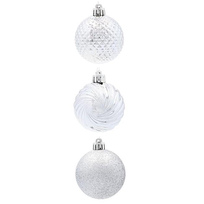 Набор пластиковых новогодних шаров Flora 8 шт. d 6 см (43131)