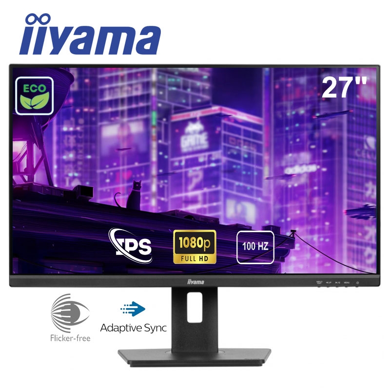 Монітор iiyama XUB2763HSU-B1 безрамковий IPS 1920x1080 Full HD 27"/4W - фото 4