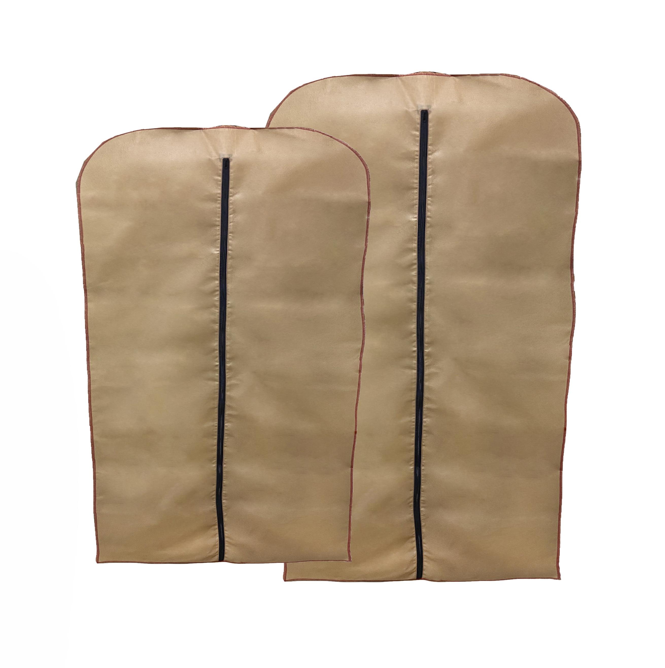 Набор чехлов для одежды 2 шт. 60х90/60х140 см Бежевый (2860404) - фото 1 Набор чехлов для одежды 2 шт. 60х90/60х140 см Бежевый (2860404) - фото 1