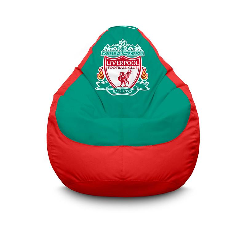 Кресло мешок iPuff Football Liverpool FC Red Оксфорд XXXL 100х135 см Красный Кресло мешок iPuff Football Liverpool FC Red Оксфорд XXXL 100х135 см Красный