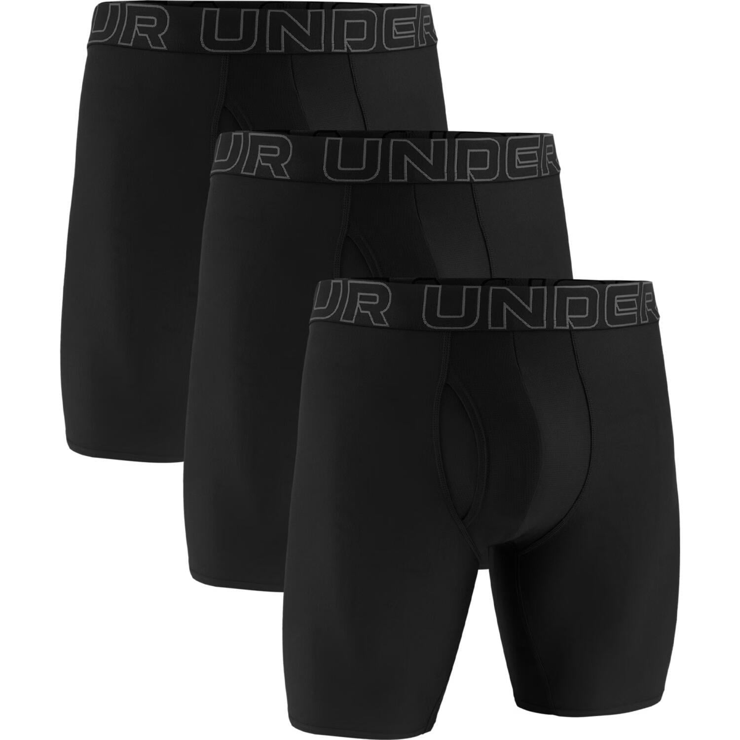 Трусы боксерки Under Armour PERFORMANCE TECH 9IN 3-PACK BOXERJOCK 1383880-001 3 шт. L Черный (63873-51)