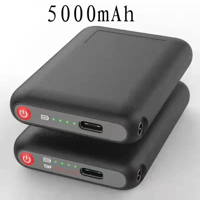 Перчатки с подогревом Folem аккумулятора по 5000 Mah Черный/Серый (959-1) - фото 9