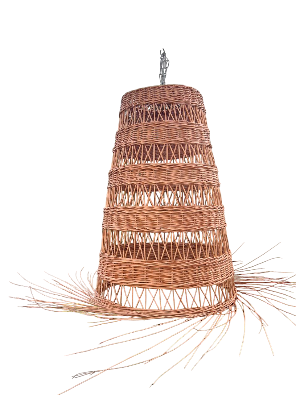 Люстра плетеная из лозы Сімейний Затишок d 45 см Люстра плетеная из лозы Сімейний Затишок d 45 см