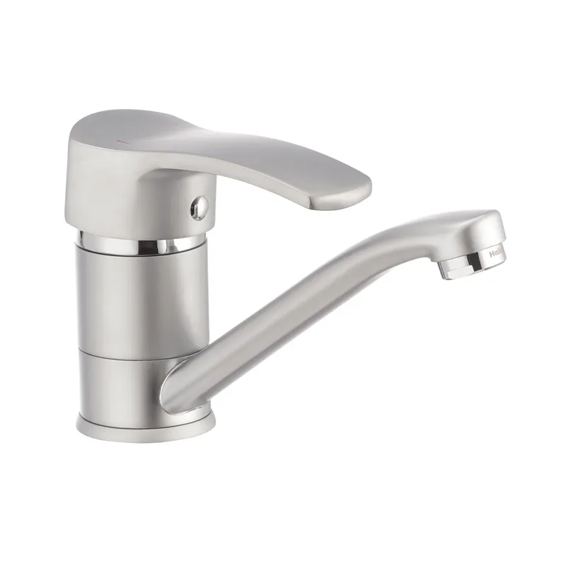 Смеситель для умывальника Haiba Focus 004 излив 15 см Матовый (HB0116)