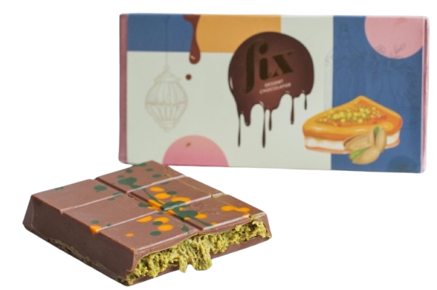 Шоколад дубайский с фисташковой пастой и катаифи Fix Dessert Chocolatier 200 г (2420017449) Шоколад дубайский с фисташковой пастой и катаифи Fix Dessert Chocolatier 200 г (2420017449)
