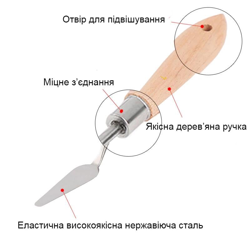 Мастихін Worison #3 ромб 35 мм (WN-k666-3) - фото 5