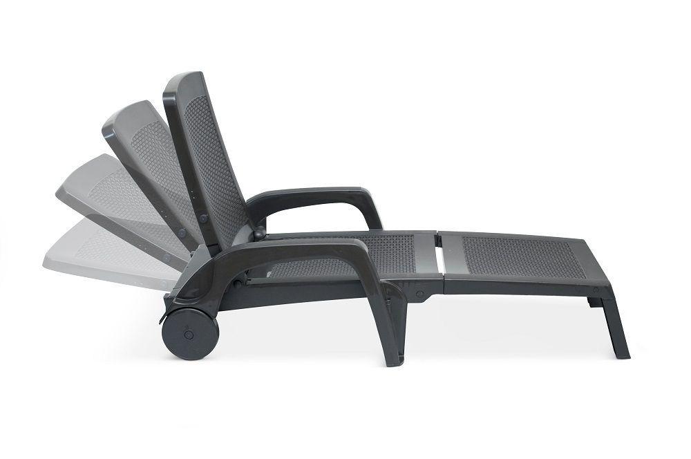 Лежак Bica MIAMI Антрацит (1535) - фото 2 Лежак Bica MIAMI Антрацит (1535) - фото 2
