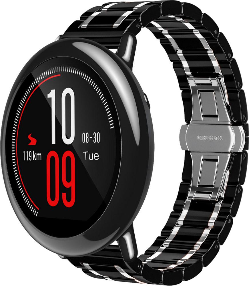 Ремешок керамический Ceramo для Amazfit Pace Black/White (28706-1E)