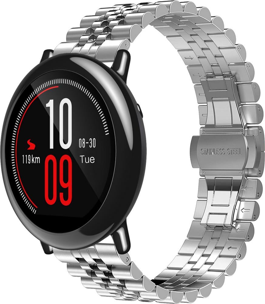 Браслет металлический Stech для Amazfit Pace Silver (25258-59)