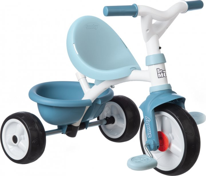 Велосипед трехколесный Smoby Be Move Blue 740331 с родительской ручкой Голубой - фото 3