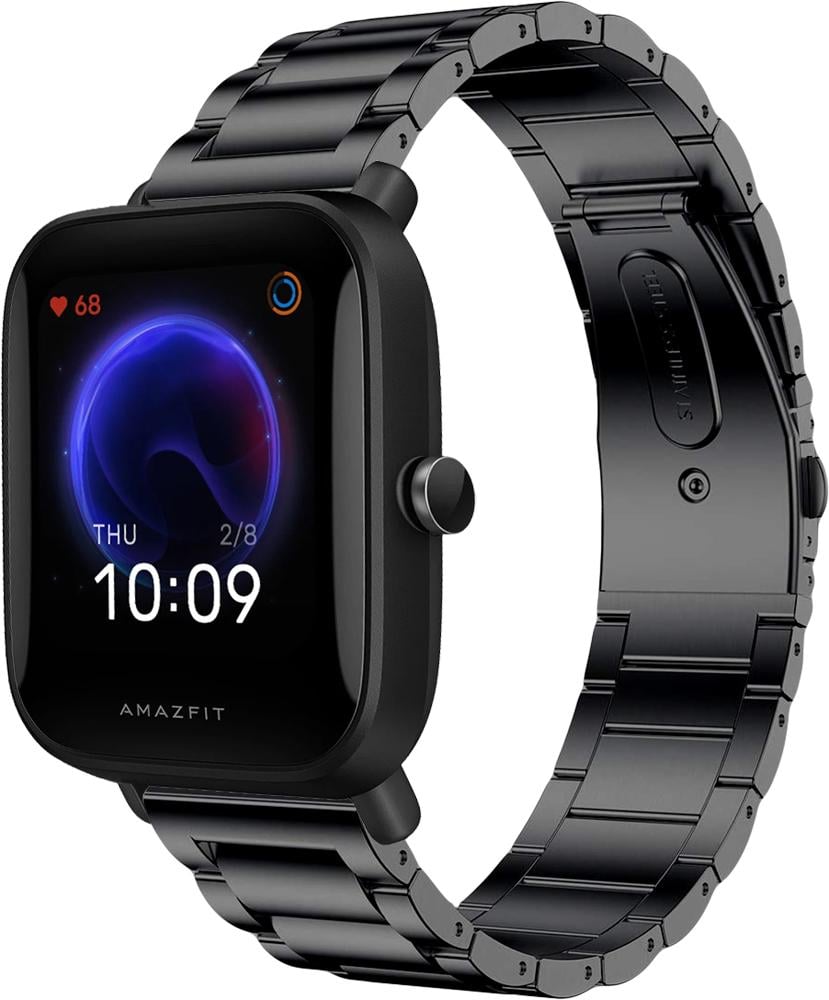 Браслет металлический Shape для Amazfit Bip U Black (25303-2B)