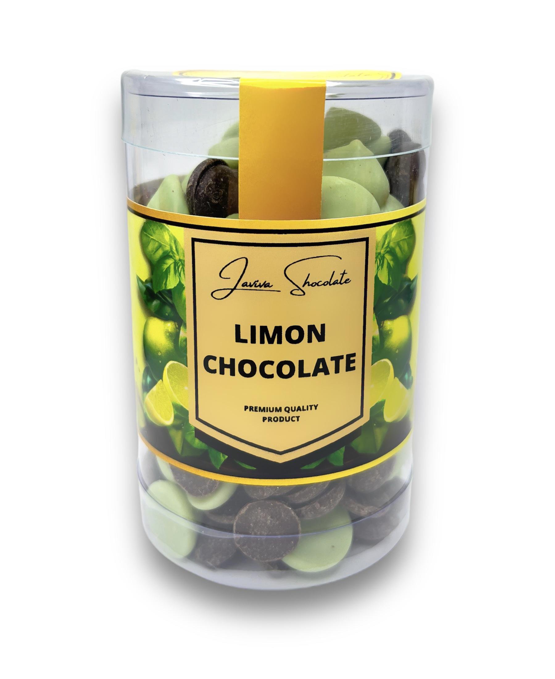 Шоколадные дропсы LAVIVA CHOCOLATES Фруктовый Limon 160 г (0119)