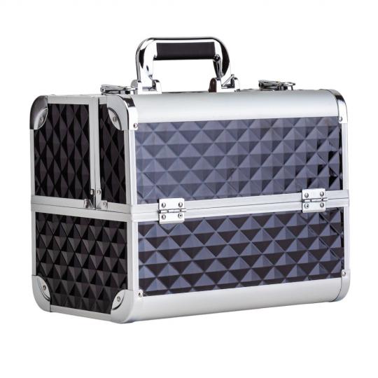 Ящик для косметики Elisey Совершенство красоты 32х25 см Черный с серебряным (135-81-9205-001)