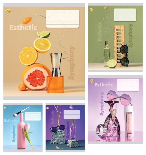 Зошити учнівські Тетрада Мінімалізм 48 аркушів клітинка 10 шт. в упаковці