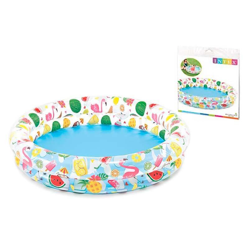 Бассейн надувной Intex 59421 Летний коктейль 122 м х 25 см (27292158)
