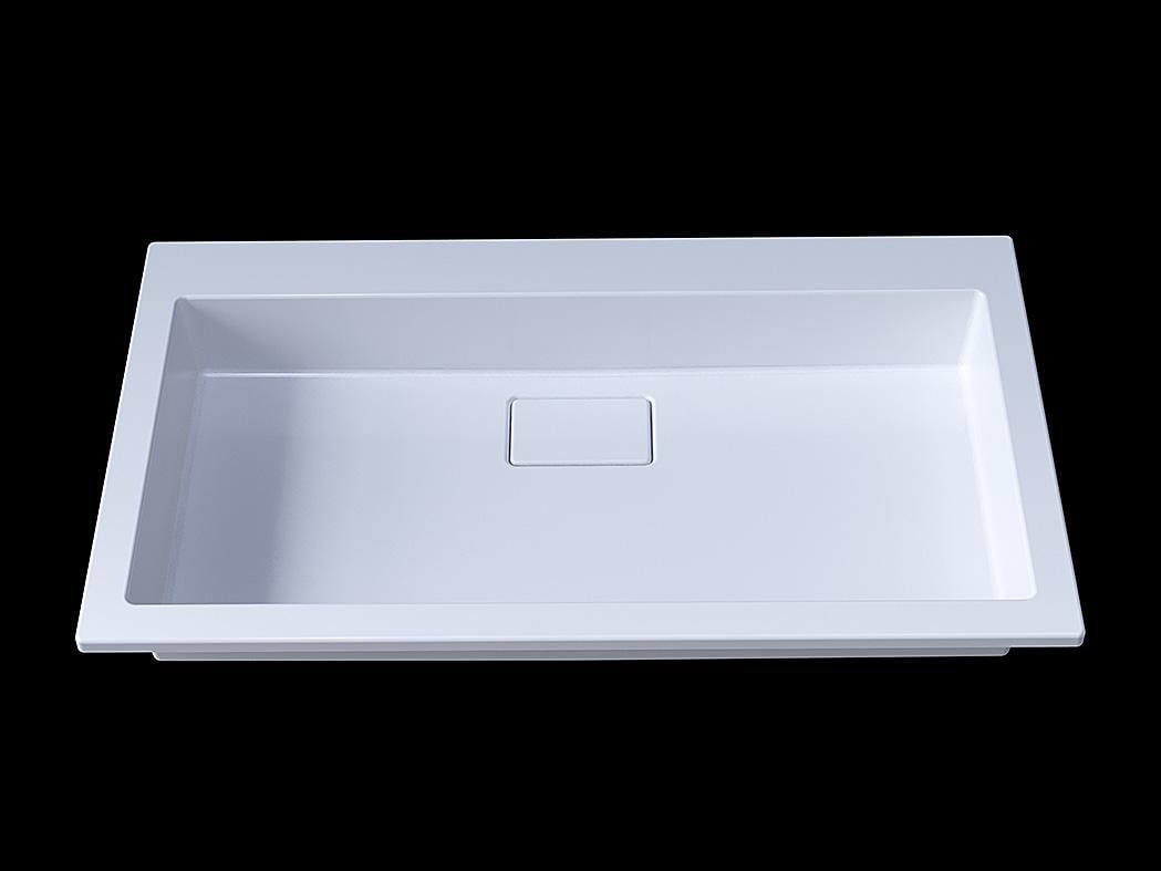 Умивальник накладний Status Aria Low 80 White (725) - фото 8