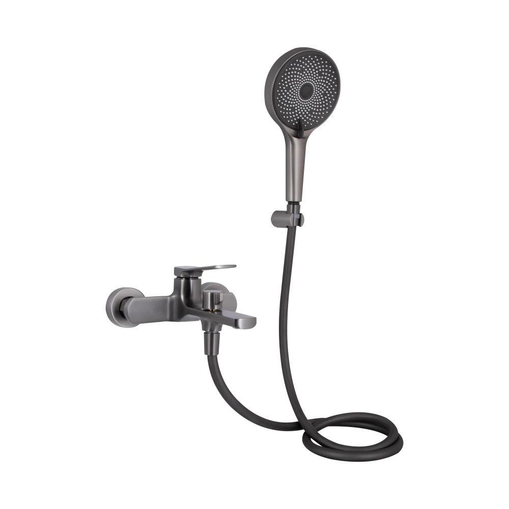 Смеситель для ванны с душевым гарнитуром Qtap Slavonice Gunmetal Black PVD (k35) Смеситель для ванны с душевым гарнитуром Qtap Slavonice Gunmetal Black PVD (k35)