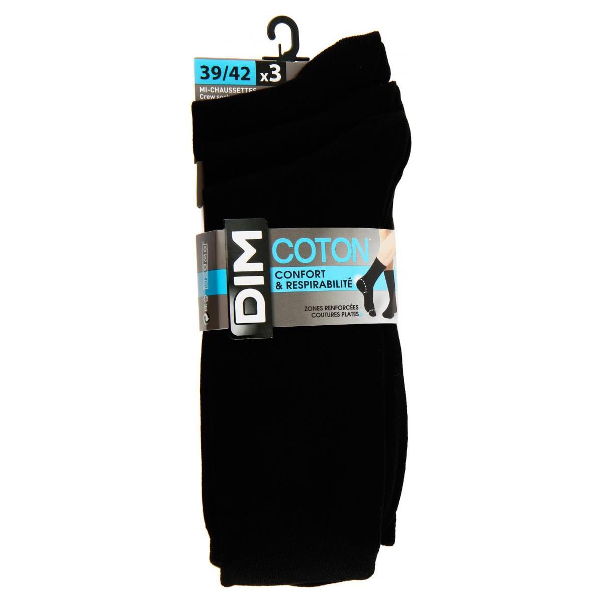 Носки DIM Cotton Classic Noir 2 Носки DIM Cotton Classic Noir 2