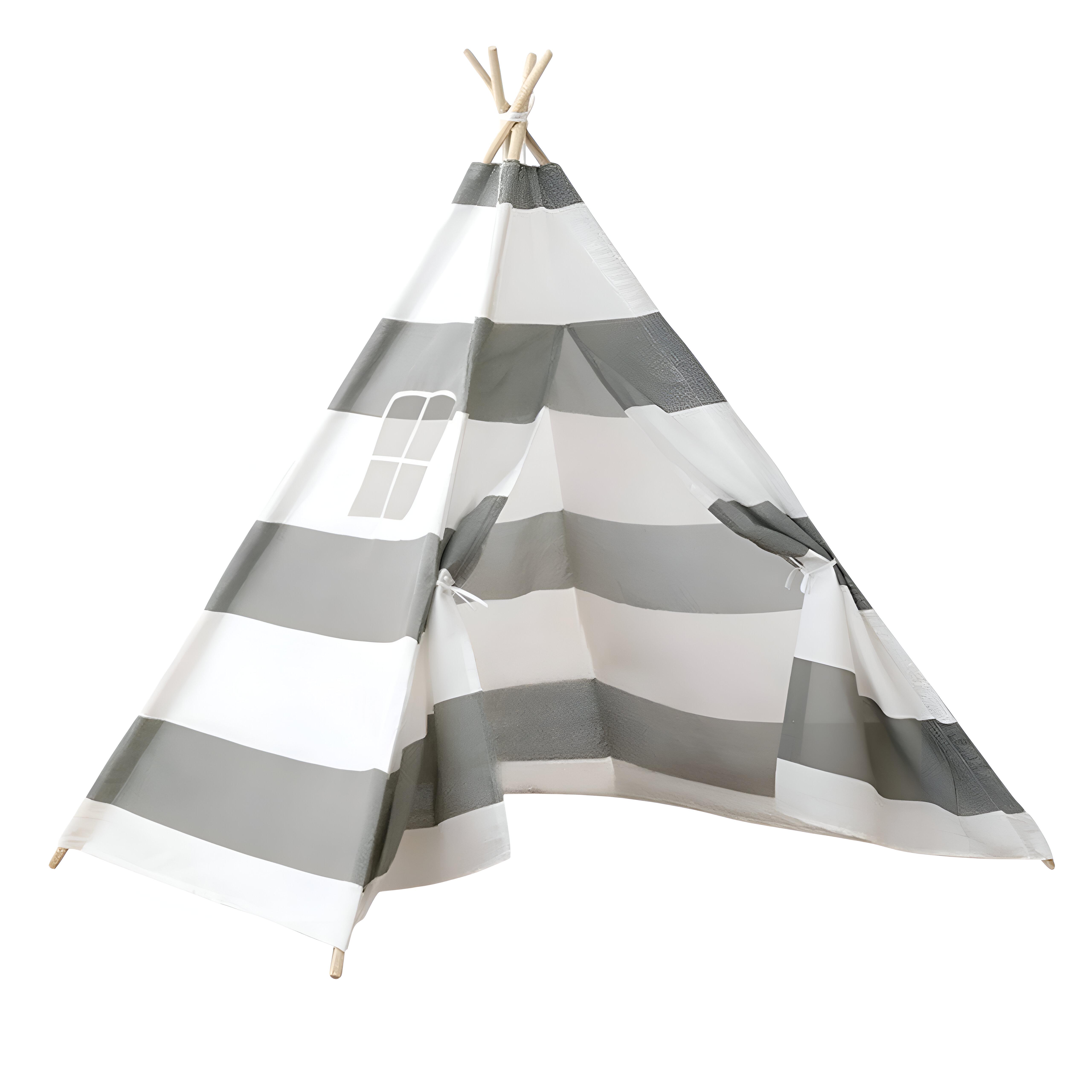 Детская платка-вигвам K 2111 150х120х135 см Серо-белый - фото 1 Детская платка-вигвам K 2111 150х120х135 см Серо-белый - фото 1
