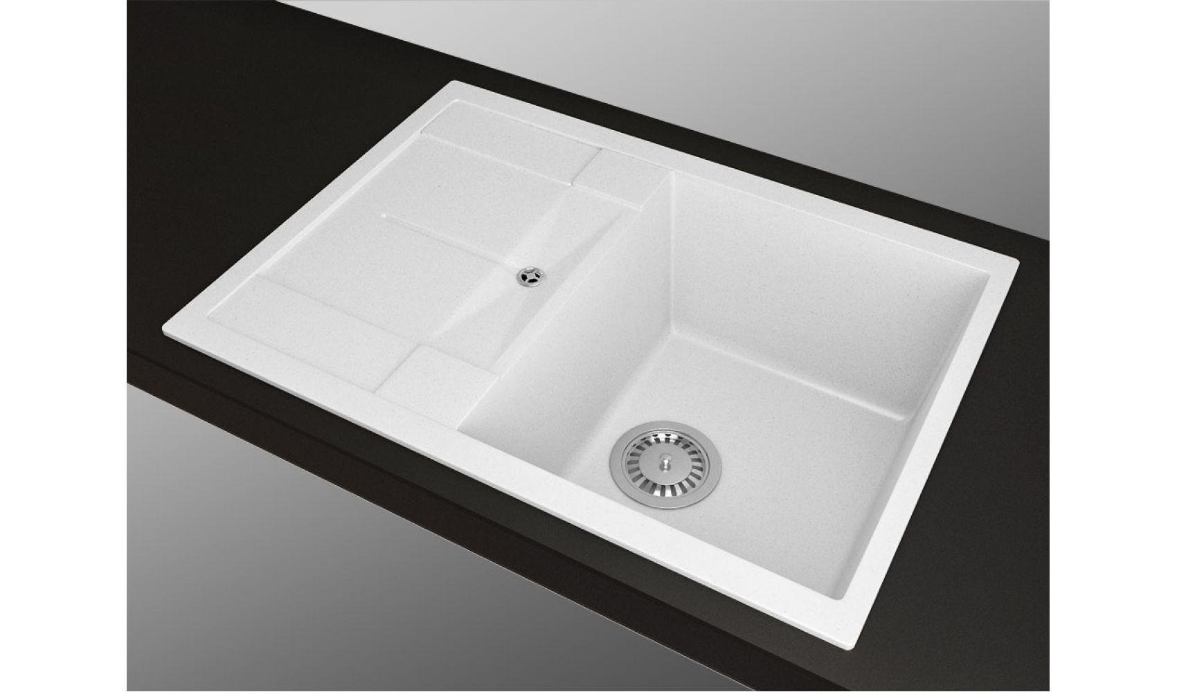 Кухонная мойка Lexona Candy Compact гранитная Белый - фото 4