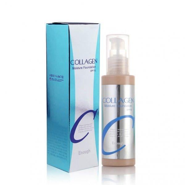 Крем тональний зволожуючий Enough Collagen Moisture Foundation 100 мл 21 тон з колагеном (8809280062379) - фото 2