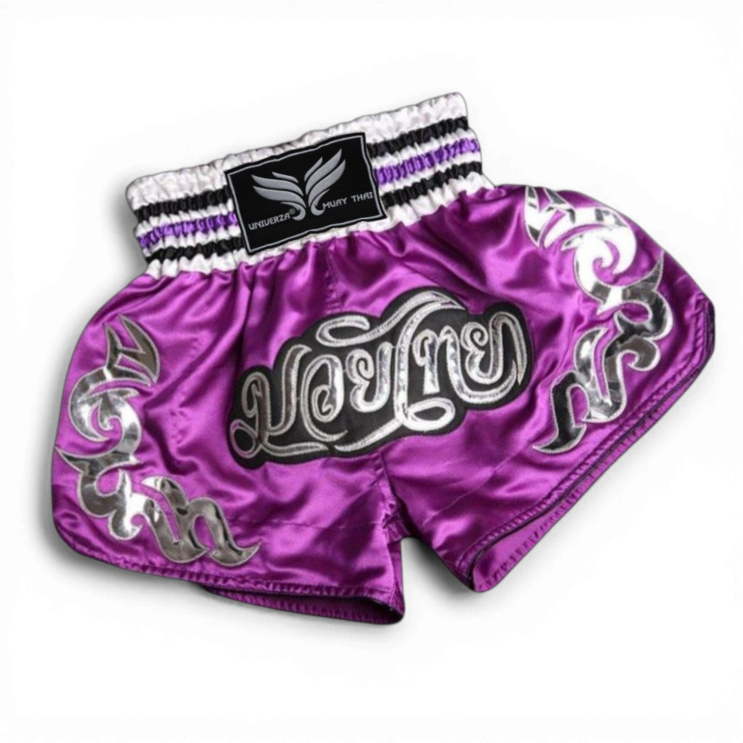 Шорты тайские Univerza для кикбоксинга/тайского бокса/смешанных единоборств Фиолетовый (4_1_XXL_3B)