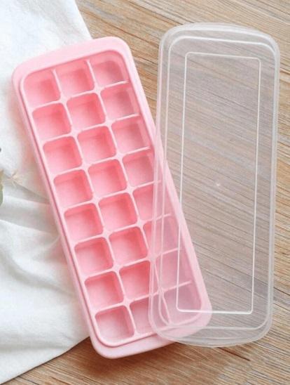 Форма для льоду силіконова з кришкою ICof Кубики 24 комірки Рожевий (Е051359) - фото 10 Форма для льоду силіконова з кришкою ICof Кубики 24 комірки Рожевий (Е051359) - фото 10