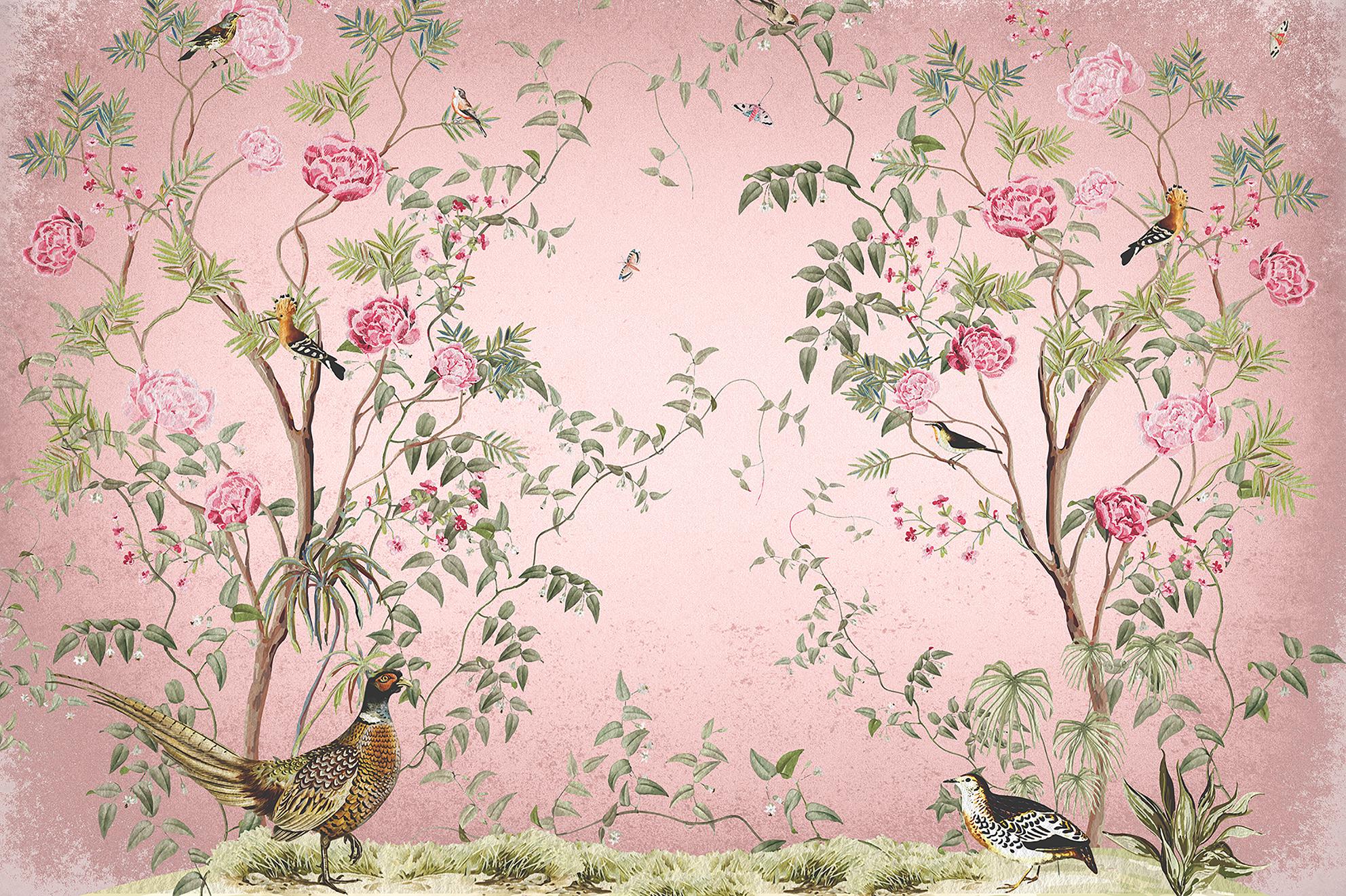 Фотообои флизелиновые Upstream Розовый сад 230х153 см (VINT-032/3)