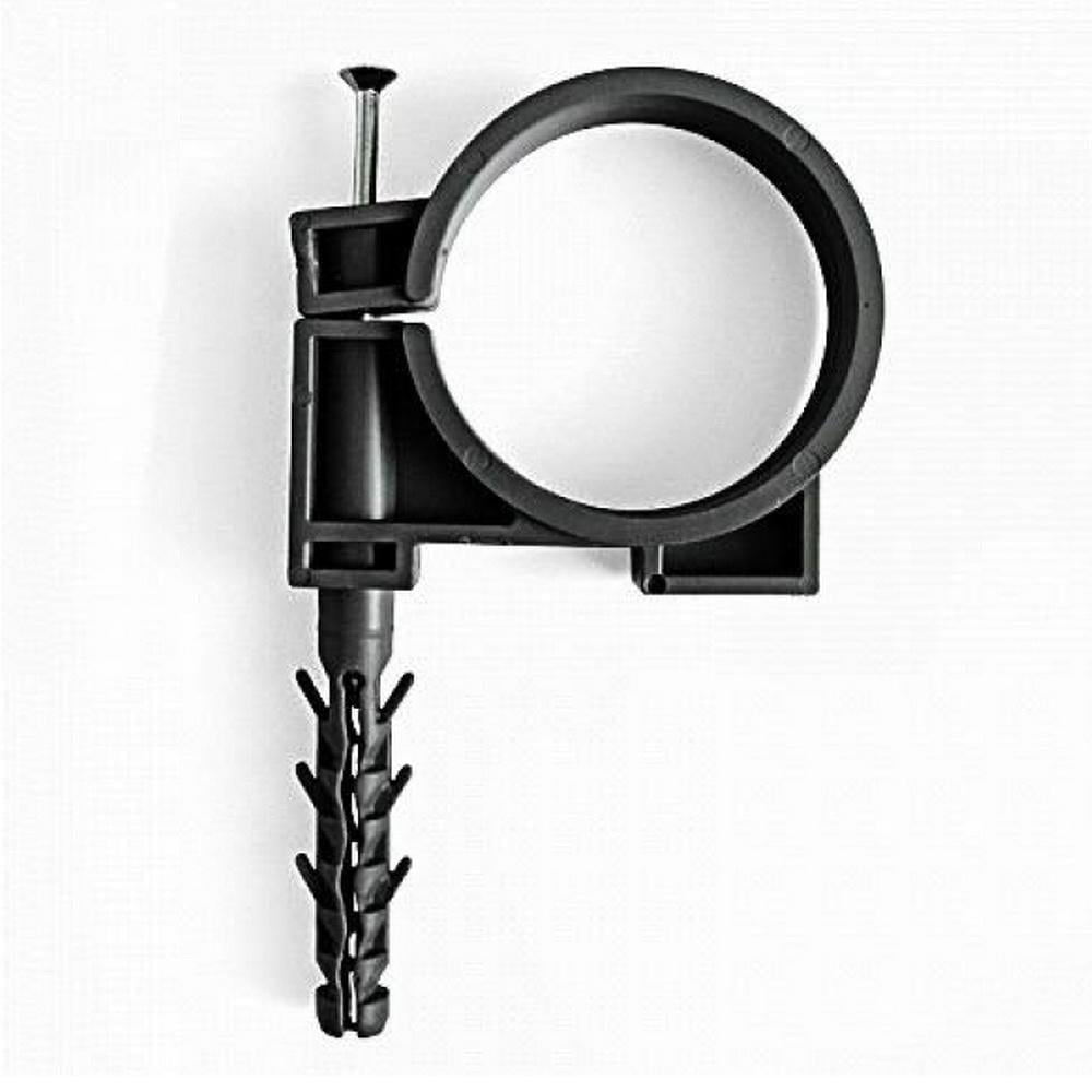 Обойма для труб та кабелю СКІМ з ударним шурупом D 25-27 мм 25 шт./уп. Чорний (28680476)