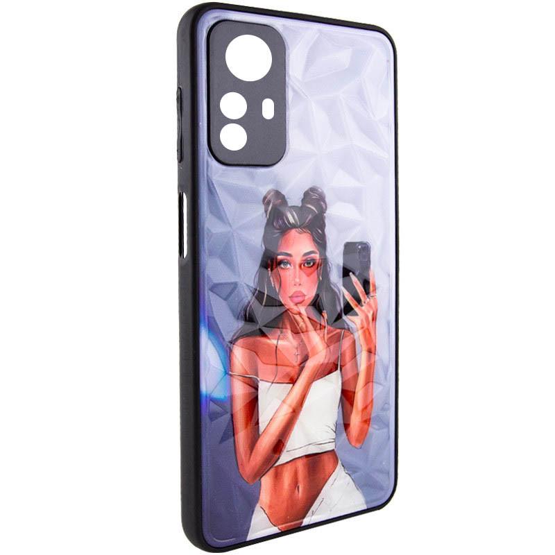 Противоударный TPU+PC Чехол Prisma Ladies для Xiaomi Redmi Note 12S Black in White