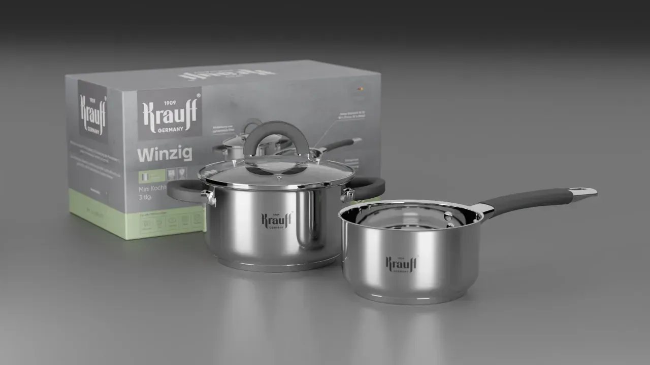 Набор посуды Krauff Winzig 1,2/0, 7 л с емкостями для масла и уксуса Olivenol (28475) - фото 4 Набор посуды Krauff Winzig 1,2/0, 7 л с емкостями для масла и уксуса Olivenol (28475) - фото 4