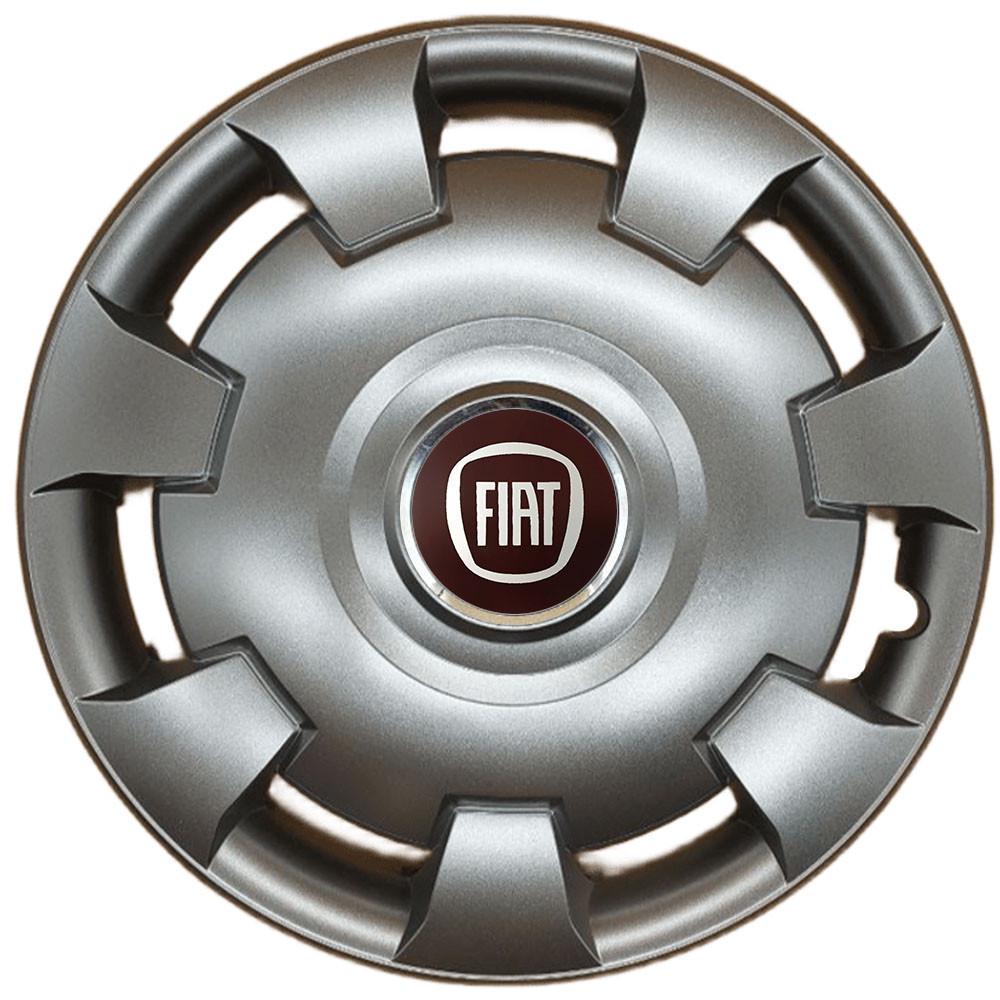 Колпаки SJS 111 с логотипом Fiat 4 шт. R13 Серебряный (2789080787)