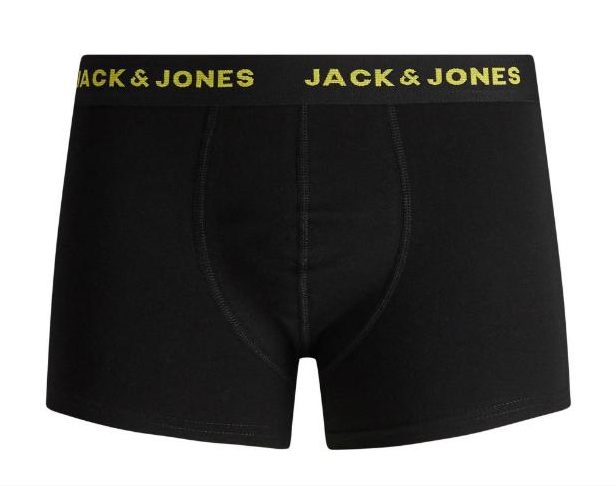 Чоловічі труси боксери та шкарпетки Jack & Jones ADDITIONAL 1 шт р. L Чорний/Світло-жовтий (354656) - фото 2