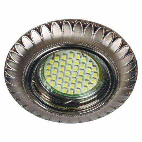 Точковий світильник поворотний Feron DL6051 MR16 GU5.3 50W круг титан (11205)