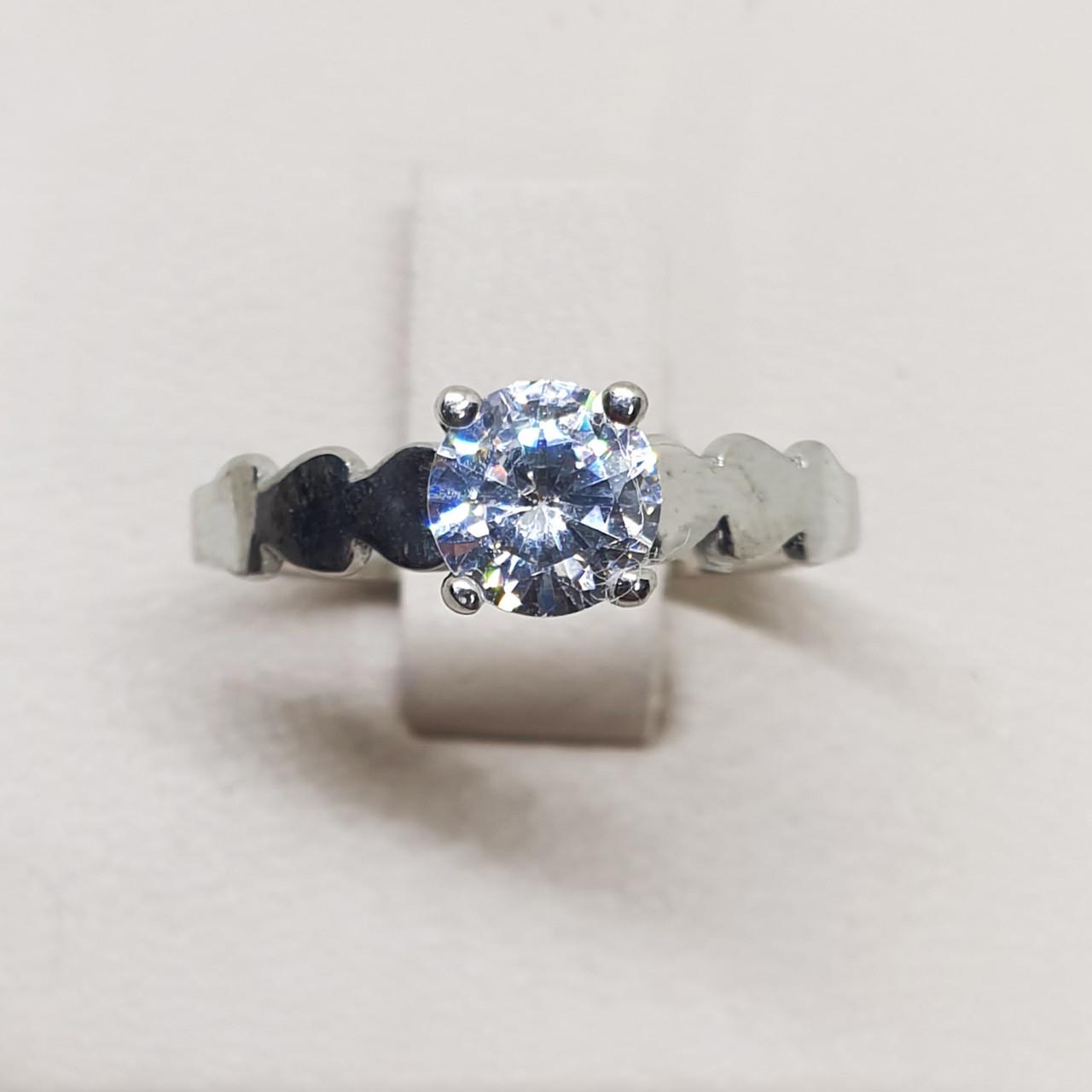 Кольцо серебряное с кубическим цирконием р. 17,5 1,82 г (1525881422) Кольцо серебряное с кубическим цирконием р. 17,5 1,82 г (1525881422)