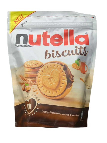 Печенье с сердечками Ferrero Nutella Biscuits 304 г