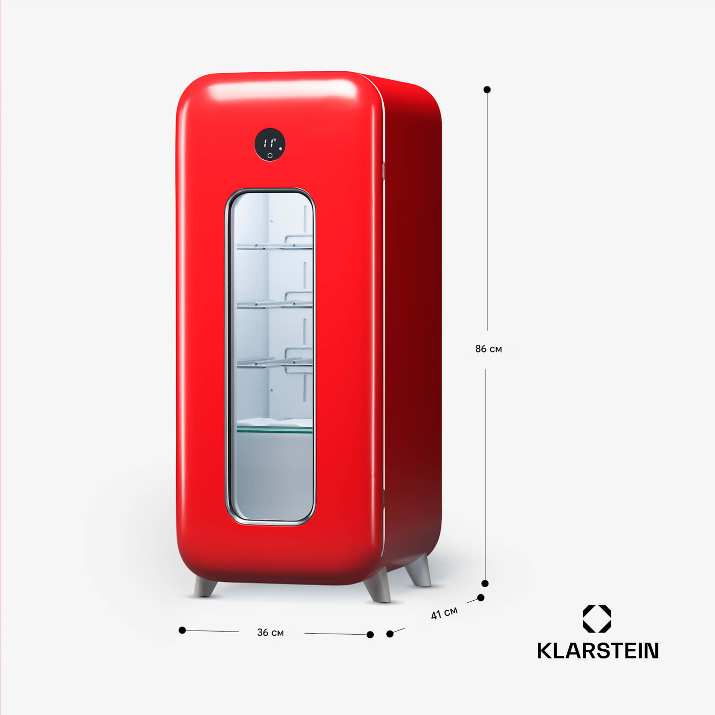 Винна шафа KLARSTEIN Shirley 15 Uno 5-20°C (10045342) - фото 6