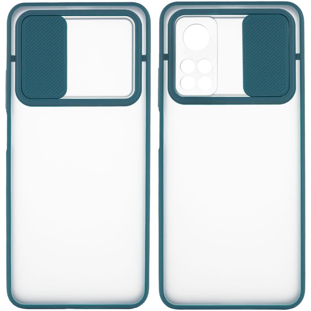 Чехол Camshield mate TPU со шторкой для Xiaomi Mi 10T Зеленый (163971)