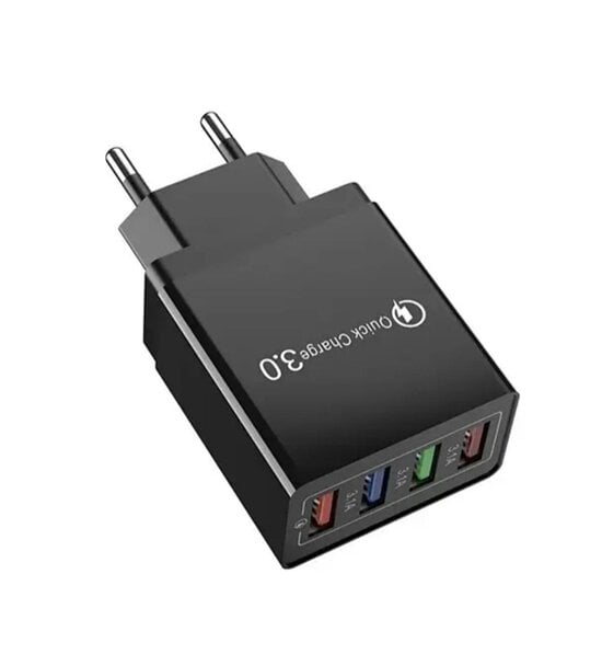 Зарядное устройство 4хUSB и поддержка быстрой зарядки 3,1А Black (2435740293)