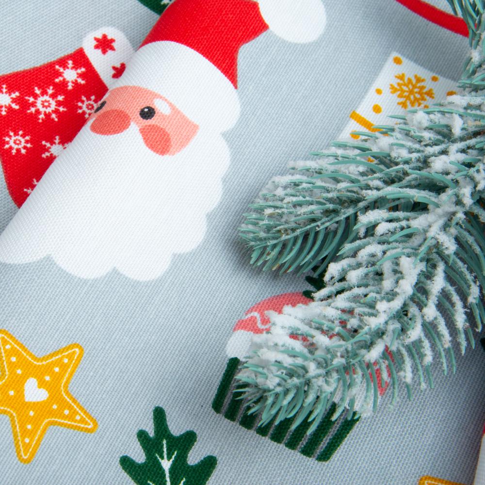 Тканина декоративна скатерна Санта бавовна з водовідштовхувальним просоченням 220 гр/м2 180 см Сірий (26932) - фото 5 Тканина декоративна скатерна Санта бавовна з водовідштовхувальним просоченням 220 гр/м2 180 см Сірий (26932) - фото 5