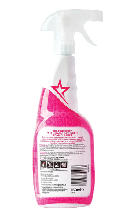 Піна для чищення ванної кімнати The Pink Stuff Bathroom Foam Cleaner 750 мл (6559790) - фото 2