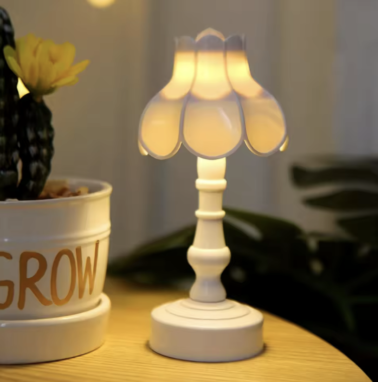 Настольная LED-лампа мини винтажная на батарейках Теплый Белый (30822495)