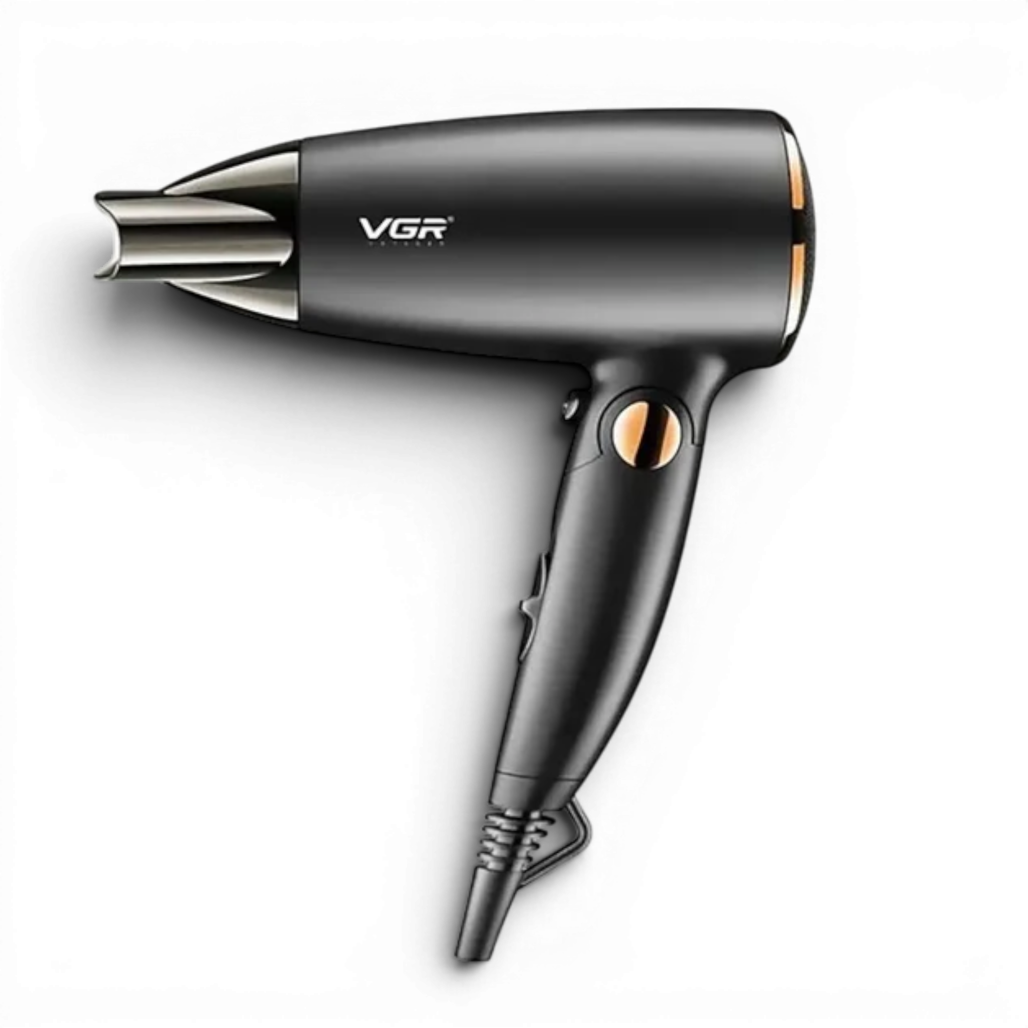 Фен дорожный складной VGR V-439 с режимом холодного воздуха и концентратором 1600 Вт Black