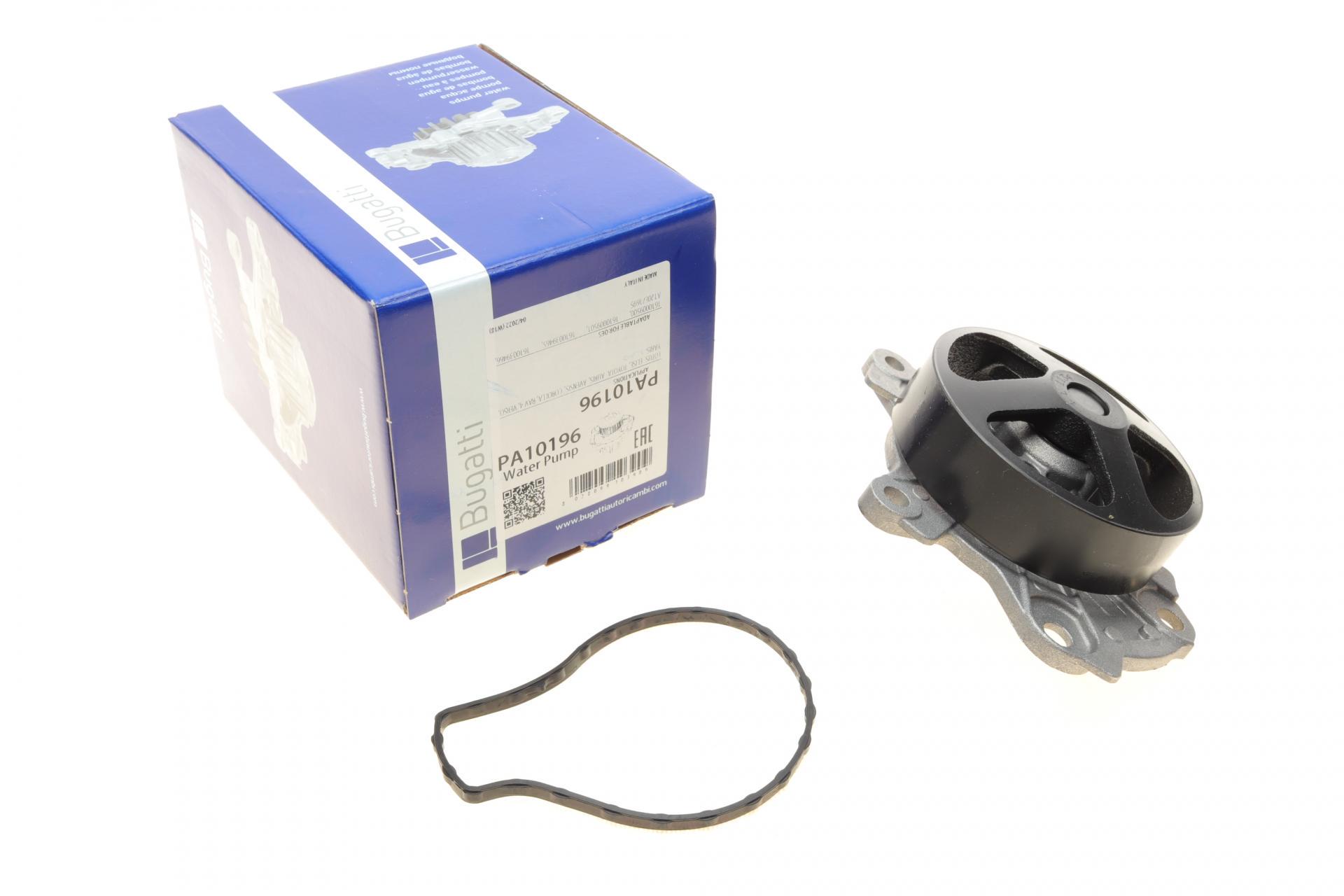Насос воды Bugatti Toyota Avensis/Auris/Corolla/Rav4 1.6/1.8/2.0 07- PA10196 (25589414)