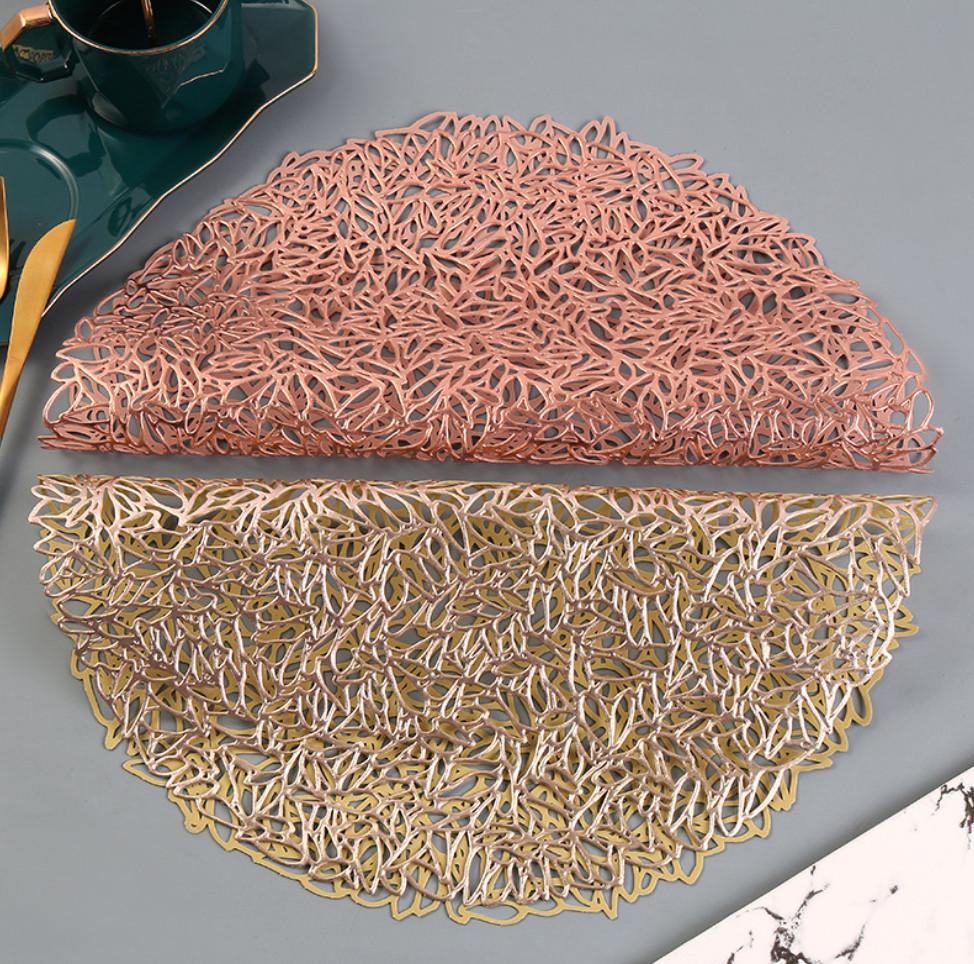 Салфетка сервировочная круглая 38 см Золотистый (5467) - фото 3 Салфетка сервировочная круглая 38 см Золотистый (5467) - фото 3