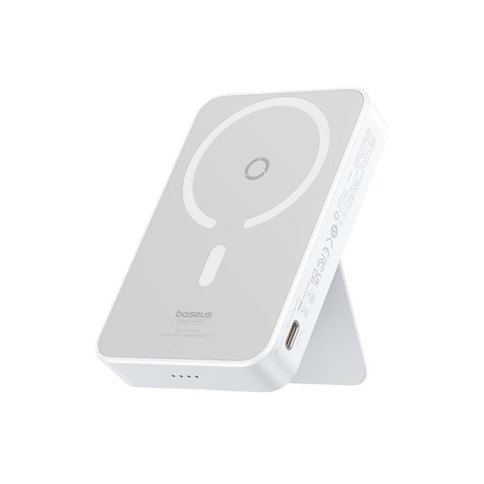 Повербанк BASEUS Magnetic MagPro 5000mAh 20W с беспроводной зарядкой Qi 15W White (P10064101223-00)