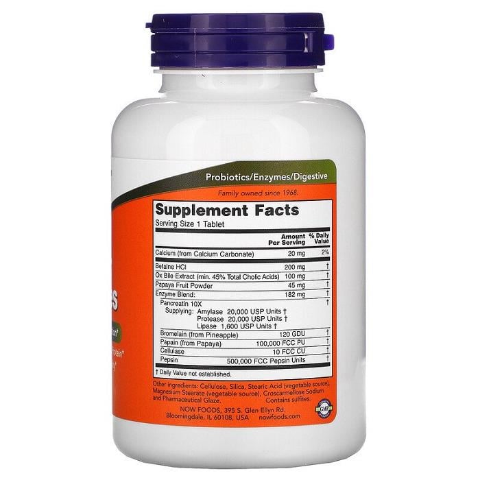 Пищеварительные ферменты NOW Foods Super Enzymes 180 Caps - фото 2