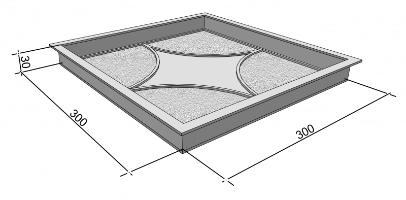 Форми для тротуарної плитки Верес-2007 Зірка 300х300 мм 4 шт. (1010104-3166) - фото 3 Форми для тротуарної плитки Верес-2007 Зірка 300х300 мм 4 шт. (1010104-3166) - фото 3